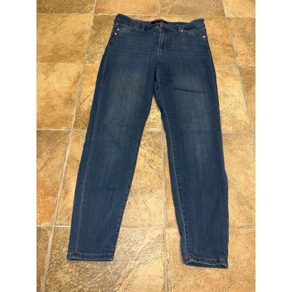 Liverpool Los Angeles High Rise Ankle Skinny Jeans Dark Wash Denim 30/10